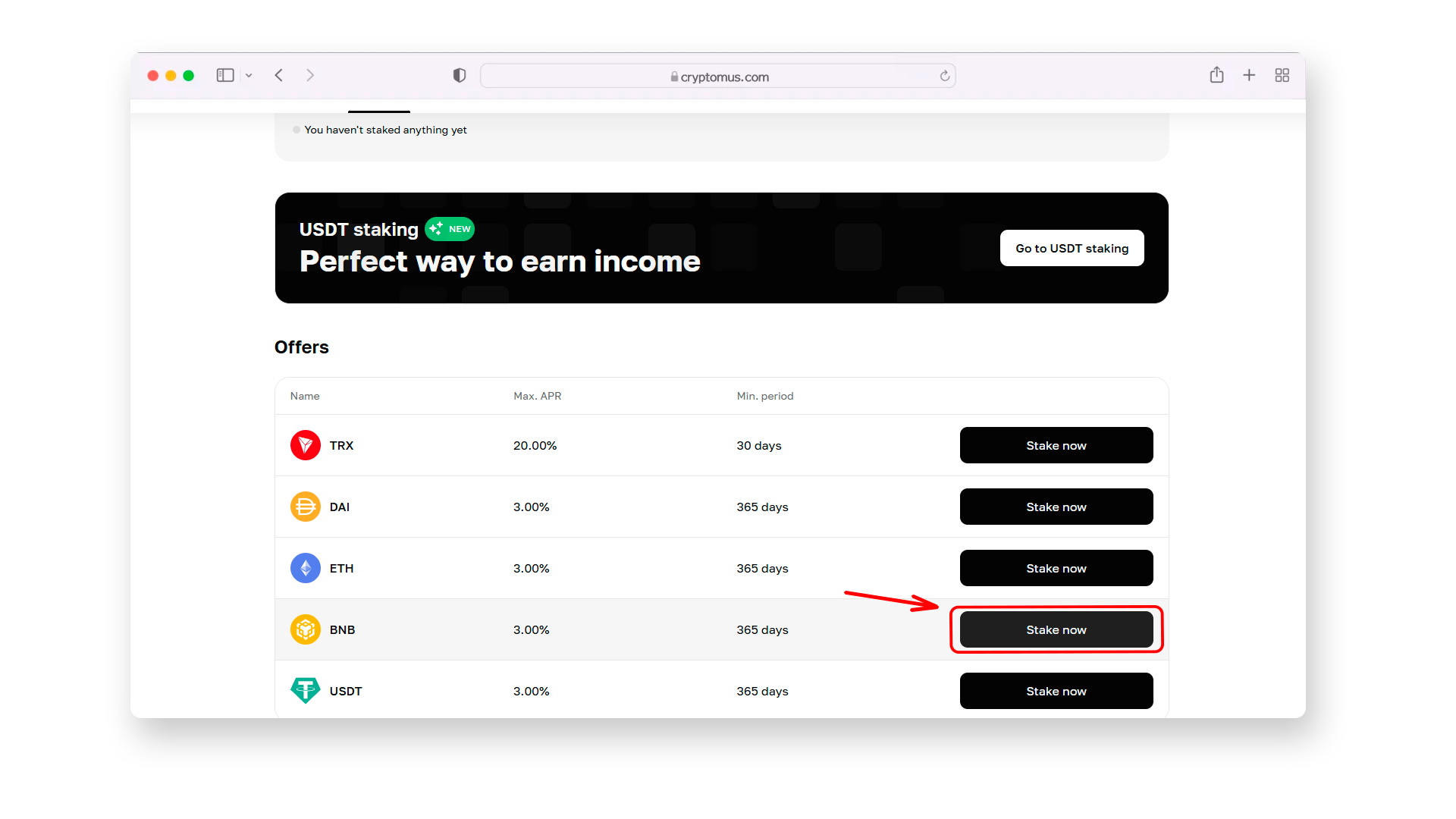 Comment faire du staking de BNB 4