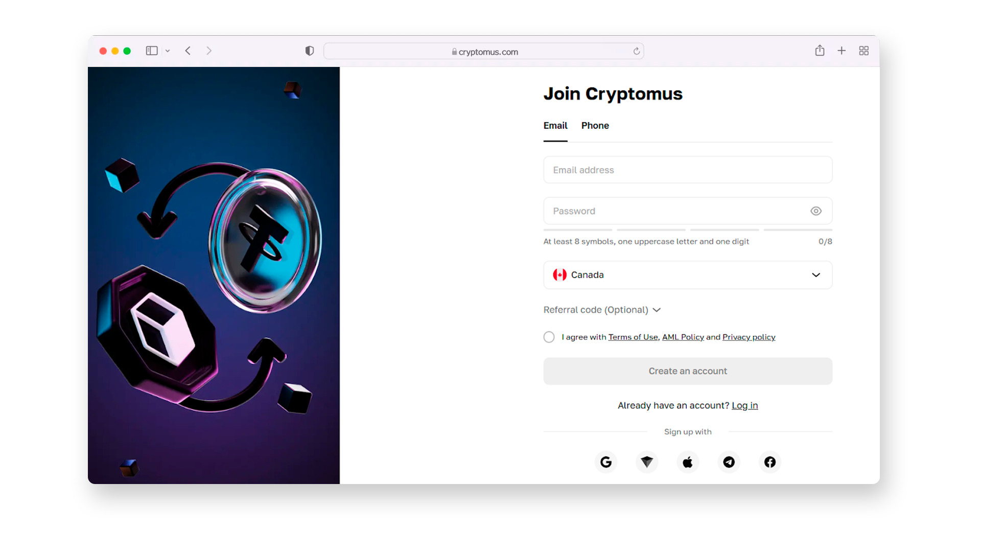 Cryptomus wallet 1