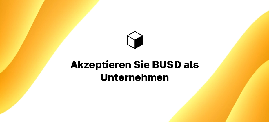 Akzeptieren Sie BUSD als Unternehmen: Wie werden Sie auf Ihrer Website in Bitcoin USD bezahlt?