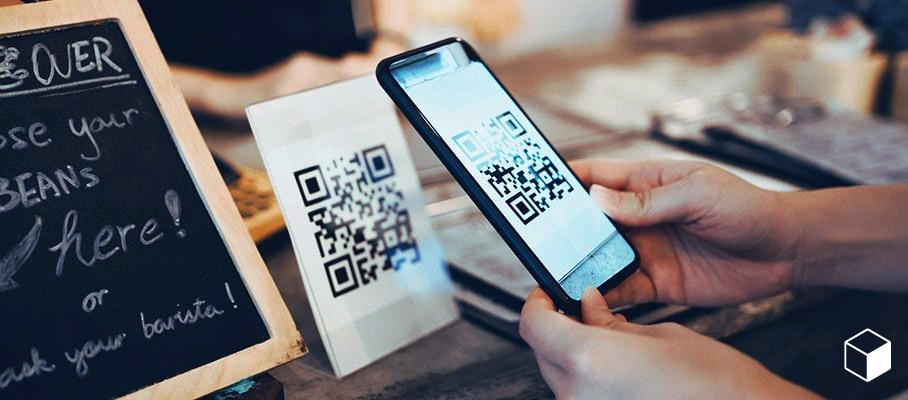 الدفع عن طريق الرسم التوضيحي لرمز QR